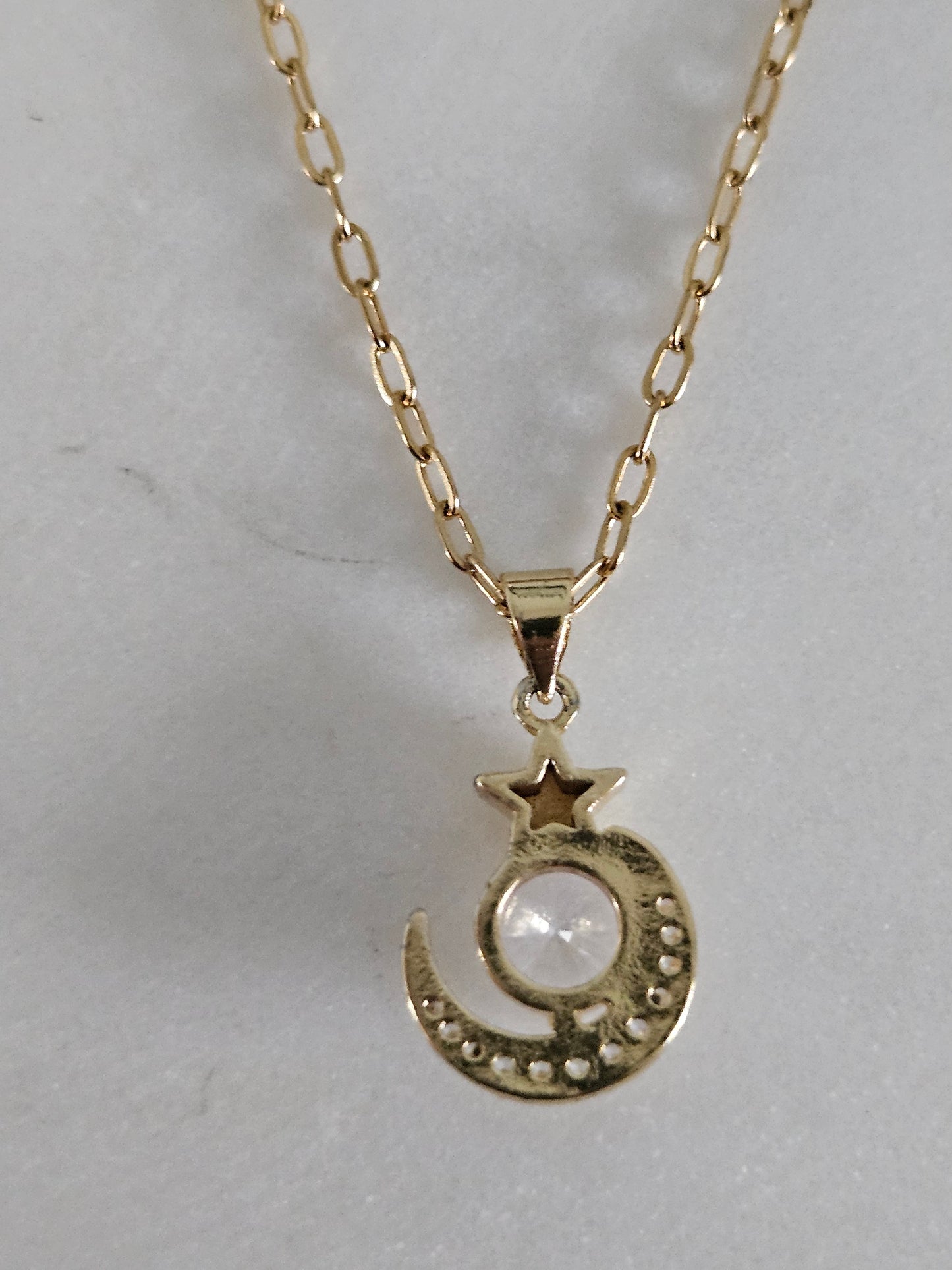 White Moon Necklace